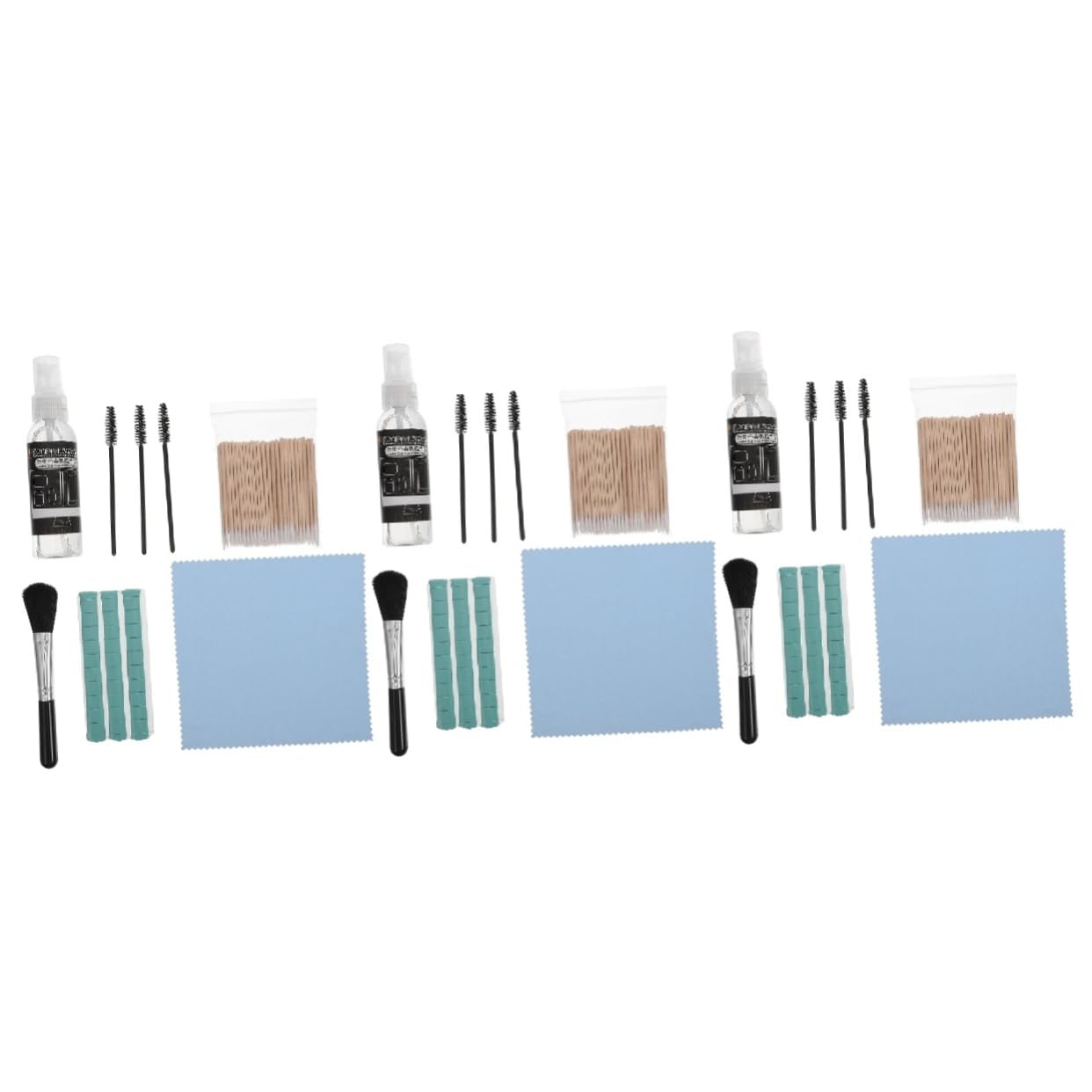 UKCOCO 3 Set Mini Kit di Pulizia Tastiera Pulitore Elettronico Spazzola Pelosa E Tamponi per Tastiere Telefoni Cuffie Fotocamere