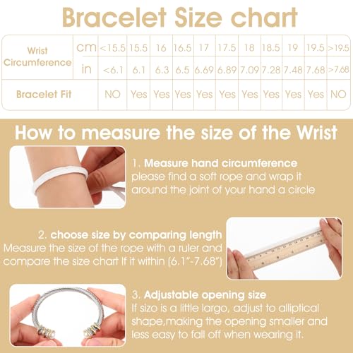 Twisted Cable Bracelet Antique Twisted Cable Bracelet Wire Bangle for Women with Composite Shell Pearl Antique Cuff Bracelets Inlay Alloy Cuff Bracelets for Women 8.5 "3