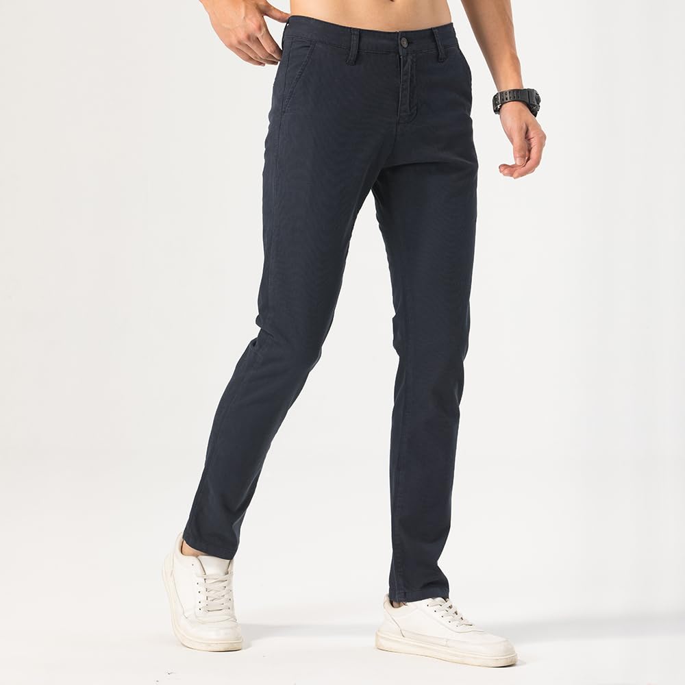 TONY BACKER Pantalone Uomo Chino da Ufficio in COTTONE 1630