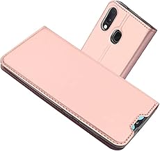 Radoo Coque Compatible avec Samsung Galaxy A10E / A20E, Ultra Mince en Cuir PU Housse à Rabat Portefeuille Coque [Antichoc TPU] [Fente pour Carte] [Fermoir Magnétique] (Or Rose)