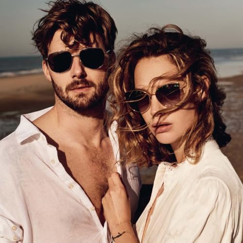 CARFIA Matal Acetate Cateye Polarized Sunglasses for Women UV Protection CA53824