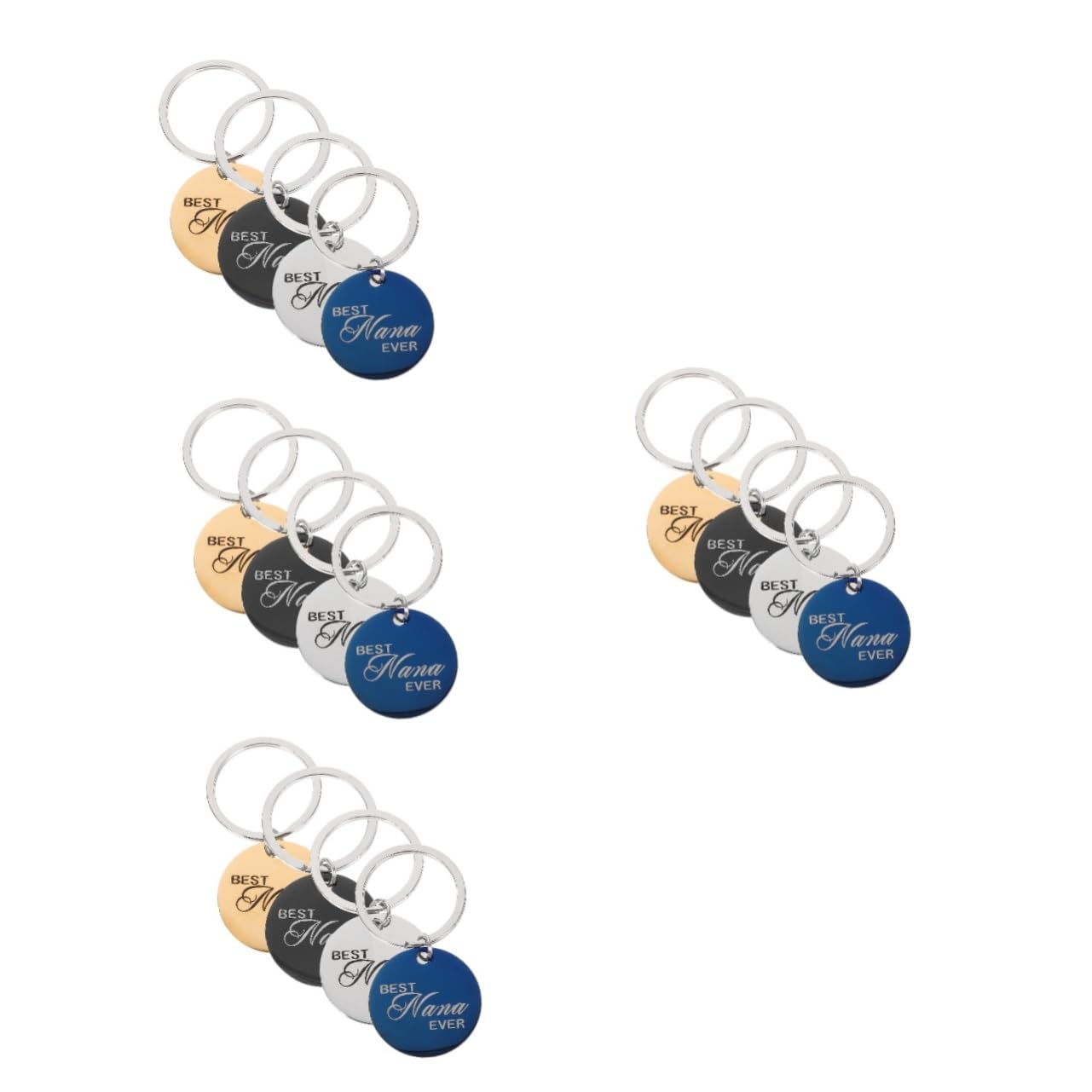 Milisten 16pièces Étiquettes Identification Acier Inoxydable pour Animaux Médailles Gravées Rondes pour Chats Et Chiens Accessoires Décoratifs