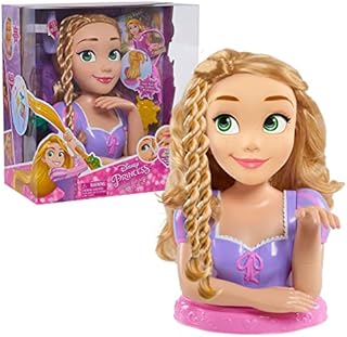 Styling Head Disney Rapunzel Deluxe Bust with 13 Accessories for Styling and Make-Up Your Disney Princess