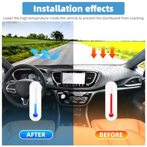 Image of Dash Cover Mat for Chrsyler Pacifica 2017 2018 2019 2020 2021 2022 2023 2024 2025 Accessories Non-Slip Dashboard Cover Mat Sunshade UV Rays Protector Interior Accessories