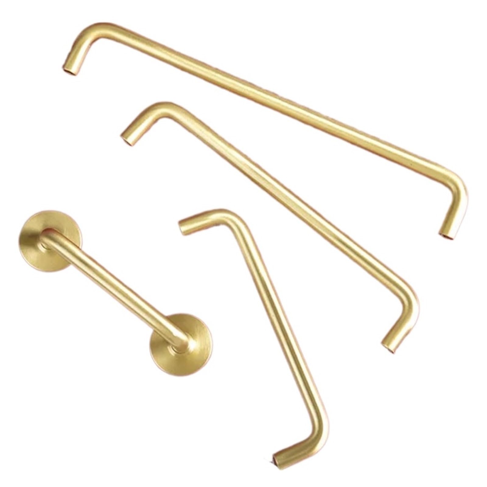 Qvorlth Vintage Cabinet Pulls 2 Pcs Brass Furniture Handles Gold Door and Knobs for Cabinet Kitchen Cupboard Drawer Pulls Hardware(ColorB)