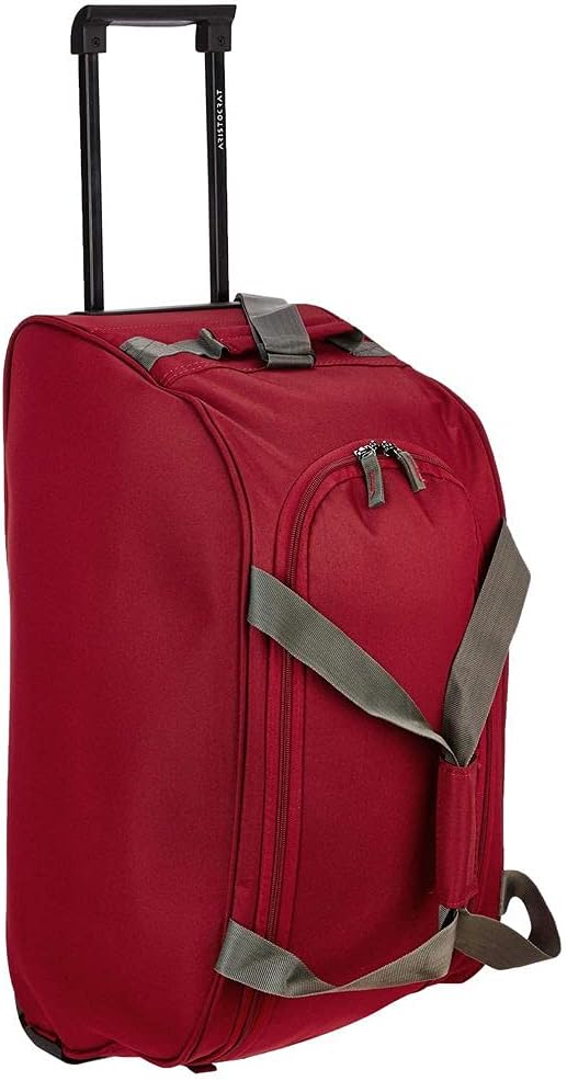 Polyester 63 cms Red Travel Duffle (Rookie)