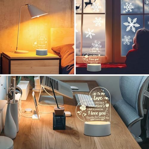Image of Gifzy BamLue Love Gift for Her Anniversary-Romantic Night Light Gifts for Wife /Girlfriend on Valentine's Day, Birthday, Thanksgiving, Christmas