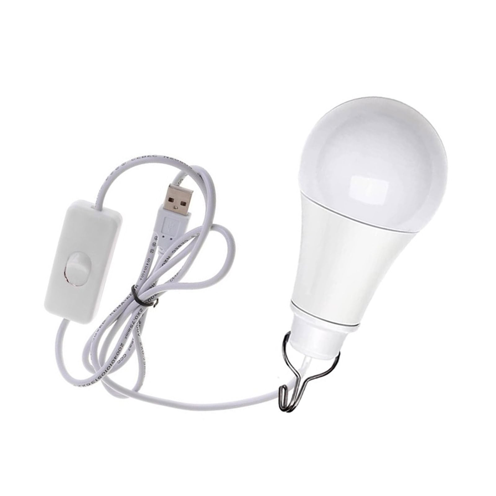 Hdkean Light 5W Led Bulb Bulb Outdoor Camping Bulb With Hook Switches 6500K Usb Cable Bulbs For Camping Usb Bulb