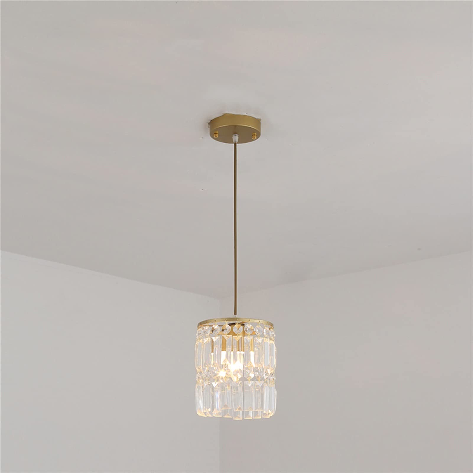 Cristal nordique LED pendentif lumière suspendue pour loft