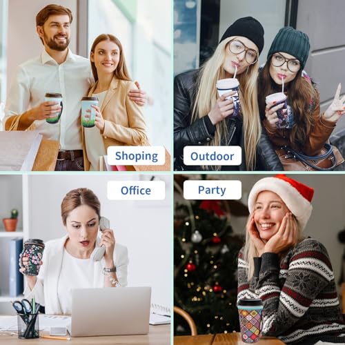 50% Off 3-Pack Reusable Neoprene Iced Coffee Sleeves - Image 7