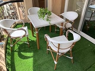 Outdoor Mesh Set Form Sampa Rattan,4 Chairs And 1 Table 5, 1.5Cmx2Cm,Offwhite