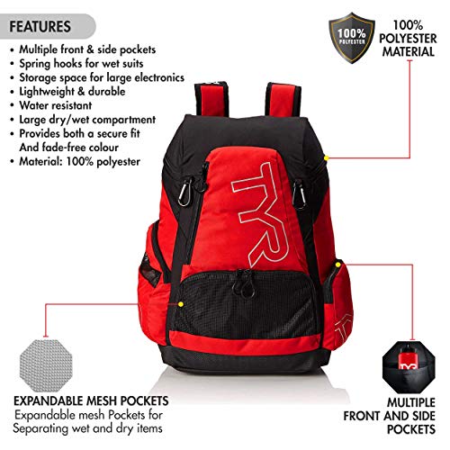 Tyr Alliance Backpack, Red/Black, 45 L #TOP1