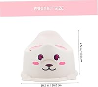 Vista 2 de Beatifufu 1 inodoro portátil para entrenamiento grueso para viajes, diseño ergonómico ligero para el hogar y uso con sello gris