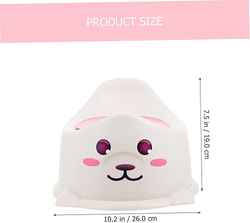 Miniatura 2 de Beatifufu 1 inodoro portátil para entrenamiento grueso para viajes, diseño ergonómico ligero para el hogar y uso con sello gris