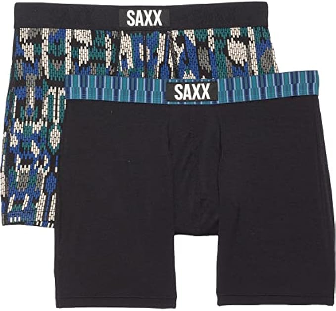 Saxx Men's Underwear - Vibe Super Soft Boxer Briefs with Built-in Pouch Support - Underwear for Men, Pack of 2
