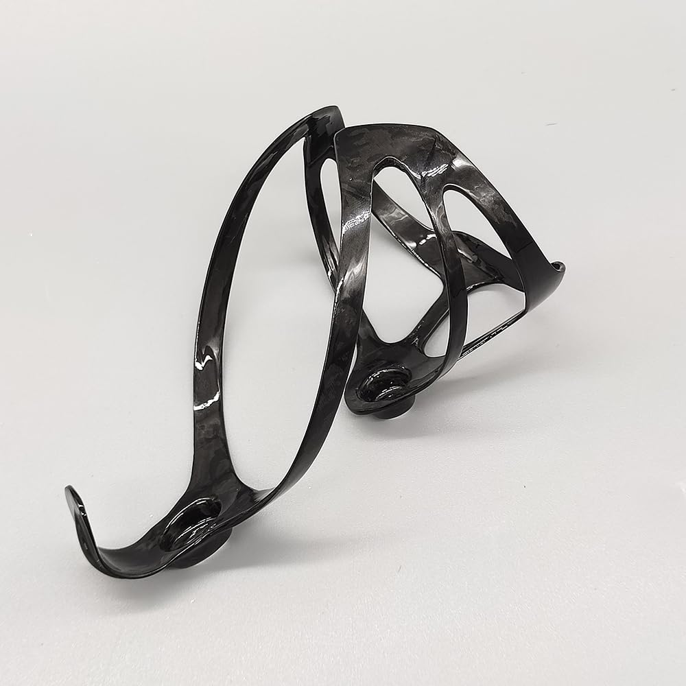 Fahrrad Flaschenhalter Fahrrad-Flaschenhalter, Vollcarbon, superleicht, for Rennrad/Mountainbike, Fahrrad-Wasserflaschenhalter, matt glänzend(Gloss 1PCS)