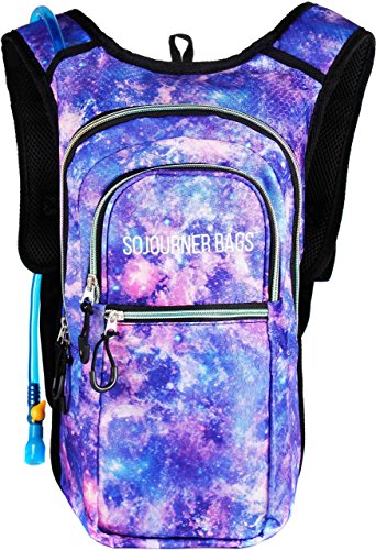 Image of Sojourner Hydration Pack, Hydration Backpack - Water Backpack with 2l Hydration Bladder, Festival Essential - Rave Hydration Pack Hydropack Hydro for Hiking, Running, Biking, Festival Gear