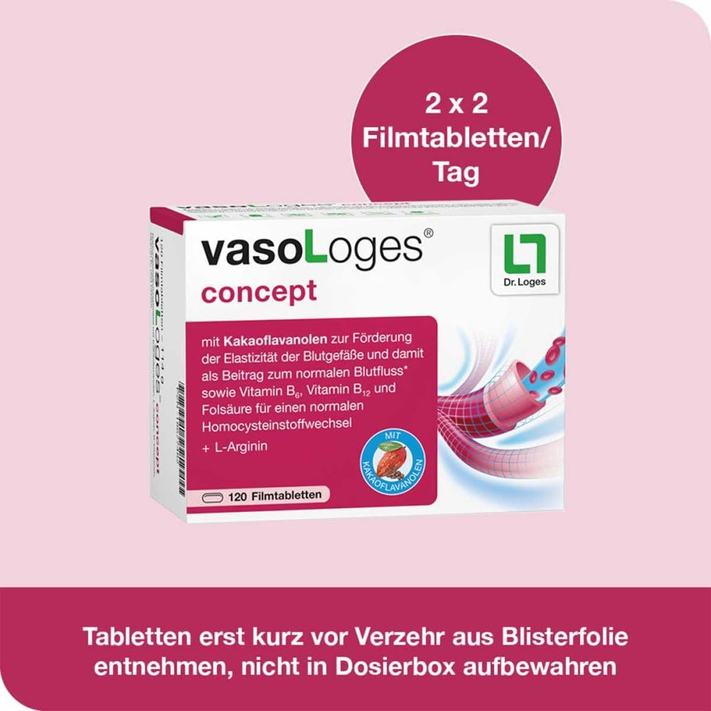Vasologes Concept Filmtabletten 120 stk