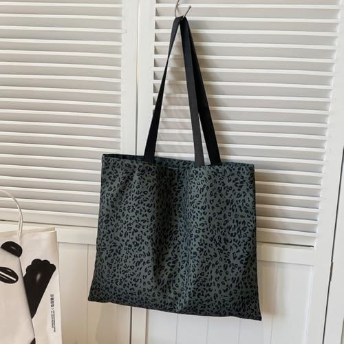 Women's Canvas Bag, Aesthetic Handbags with Zipper Travel Shoulder Bags Shopping Handbags with Inner Pockets3