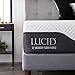 LUCID 12 Inch Hybrid Mattress - Memory Foam Infused with Bamboo Charcoal and Aloe Vera - Encased Spring Support - Medium Plush Feel - Pressure Relief and Motion Isolation - Queen Size