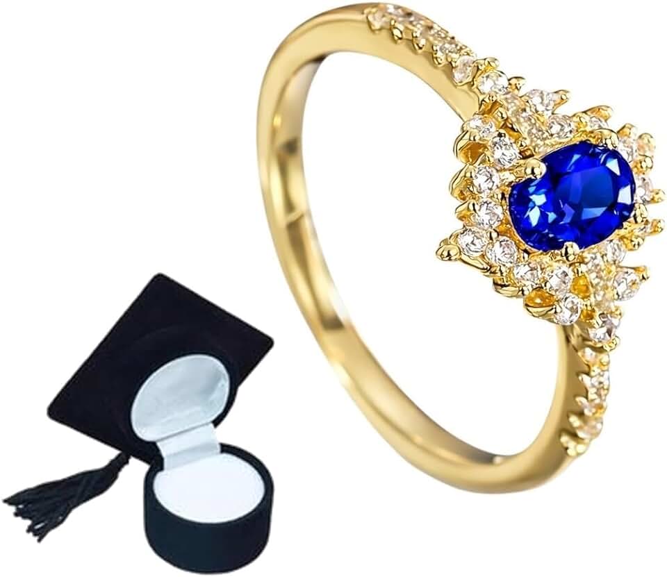 Anel De Formatura Navete Feminino Pedras Cursos Variados Profissão