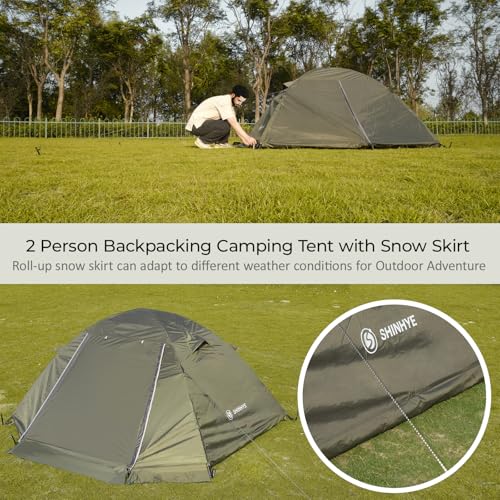 Carpa para mochileros 2 personas 4 estaciones ultraligera impermeable miniatura 6