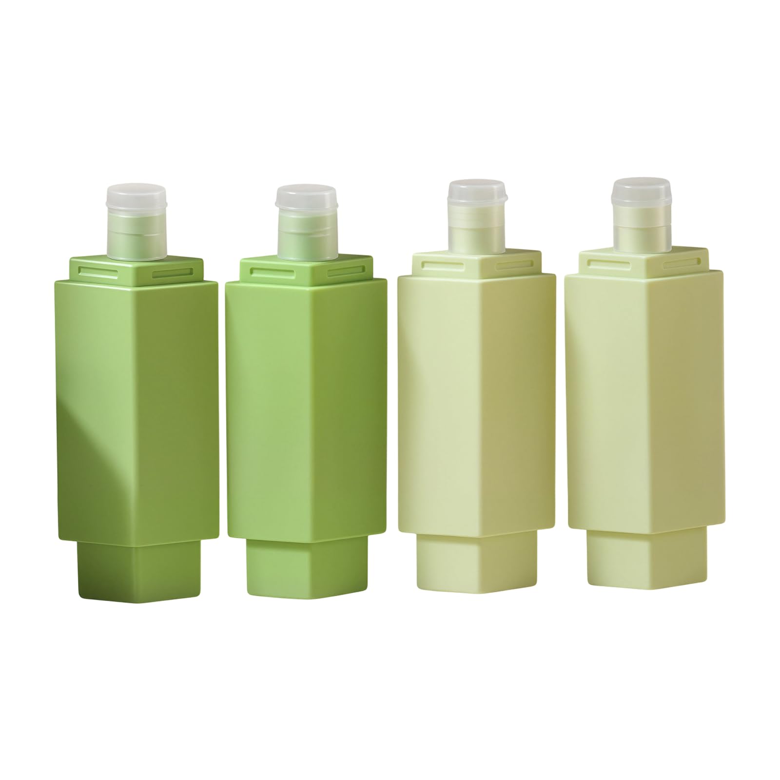 Space Saving Twistable 4 Section Dispenser Bottles for Organizing Skincare Essential Leak Proof Cosmetic Containers