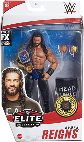 WWE Elite Collection Series 88 - Roman Reigns - Action Figure - Collect iconic figures from the most popular WWE Superstars! - Approx. 6"