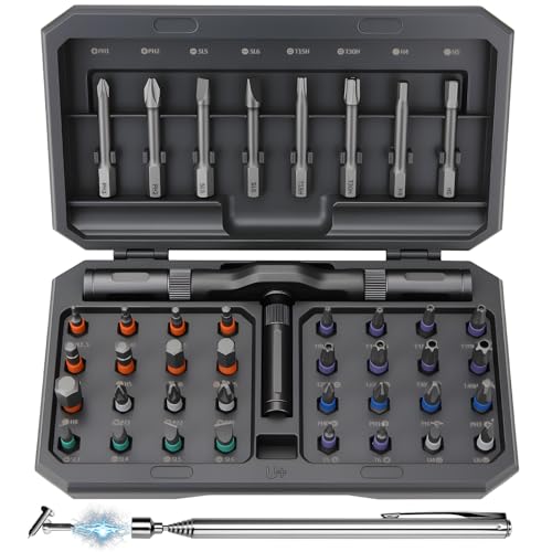 DISEN 43 in 1 Ratcheting Screwdriver Set with Bits