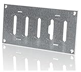 200x100mm Rejilla de Ventilación Regulable de Acero Galvanizado - Rejillas Metálicas
