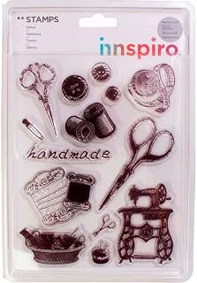INNSPIRO - Francobolli acrilici, colore trasparente, piccolo (17358)