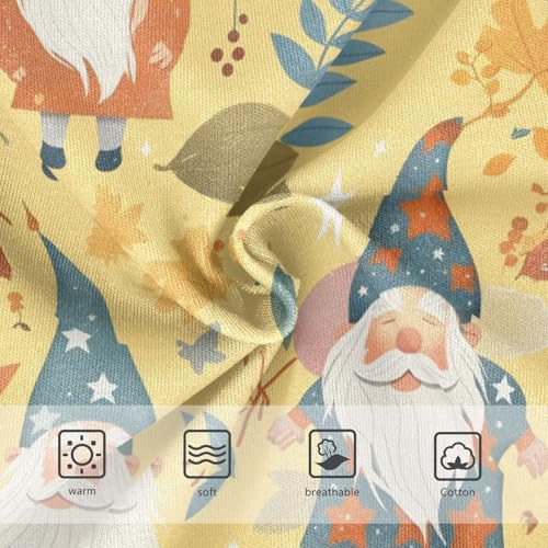 Wusikd Autumn Gnomes Girls' Underwear Cotton Stars Leaves Girls Briefs Soft Toddler Underwear 2T3