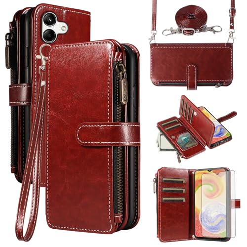 Accessoires cellulaires Ao4 Coque Samsung A04 avec verre trempé antichoc et lanière