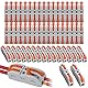 YSWOVUO Kabelverbinder, 50 Stück Durchgangsverbinder, SPL-1 Kabelklemmen Elektro, 4mm² Leiter Klemme mit Hebel, Verbindungsklemmen, Können Frei Kombiniert Werden SPL2-5