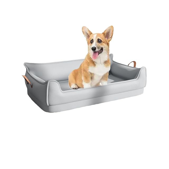 YPDOPORA Sofá Cama De Cuero para Perros, Cama Ortopédica Pequeña para Perros