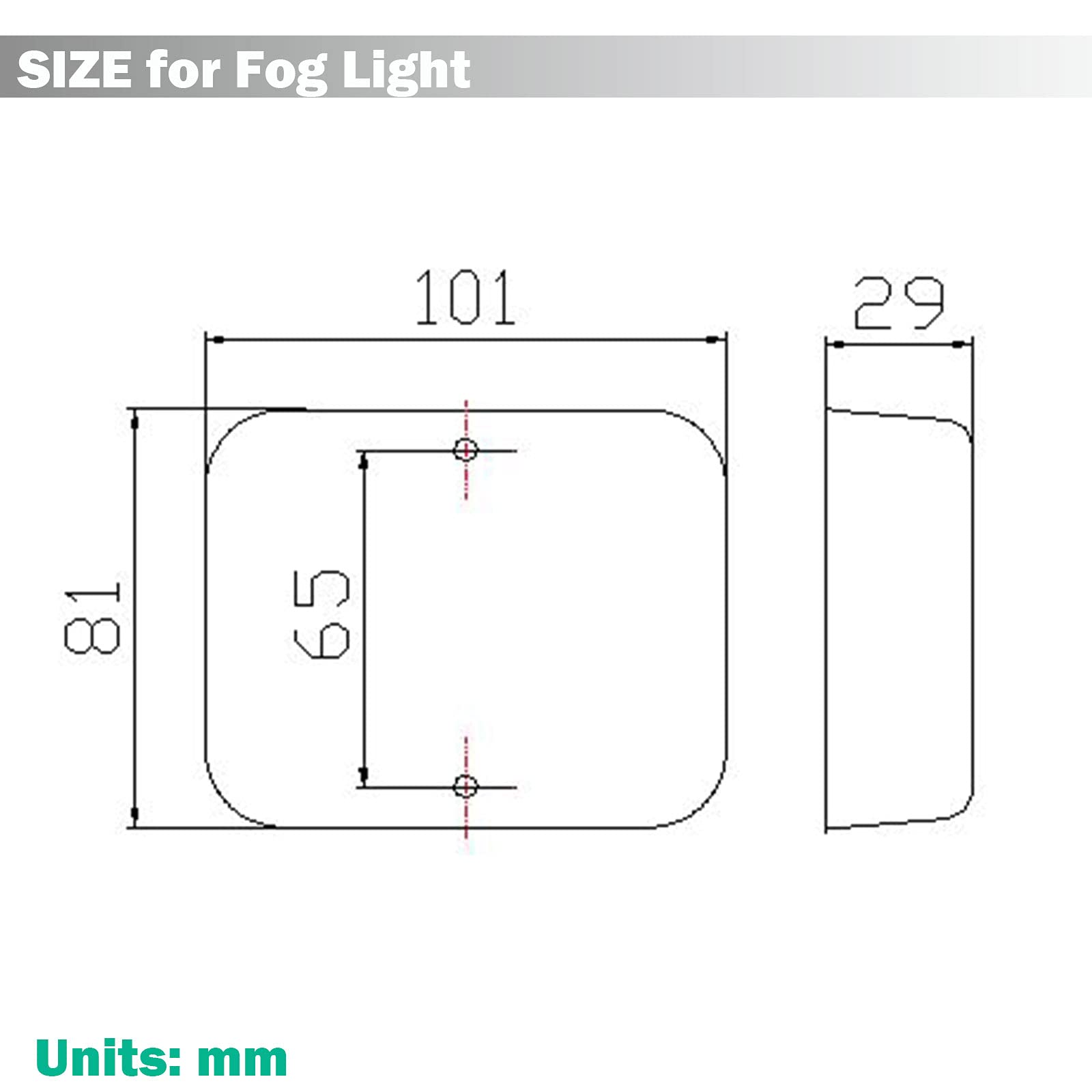 1piece LED Rosso Fendinebbia Posteriore 12v24v Per Rimorchi Fendinebbia Veicolo Blocchi Luci Antinebbia Impermeabile Per Roulotte Camion Omologazione