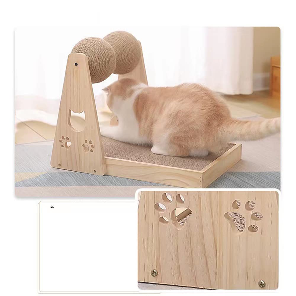 Pelota para Rascar Gatos Juguete para Gatitos Cuerda De Sisal Tablero De Bolas Molienda Juguetes Rascador para Gatos Suministros para Mascotas