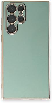 Microsonic Samsung Galaxy S24 Ultra i in K l f Olive Plated Ye il [Galaxy S24 Ultra ile Uyumlu K l f - Ye il]