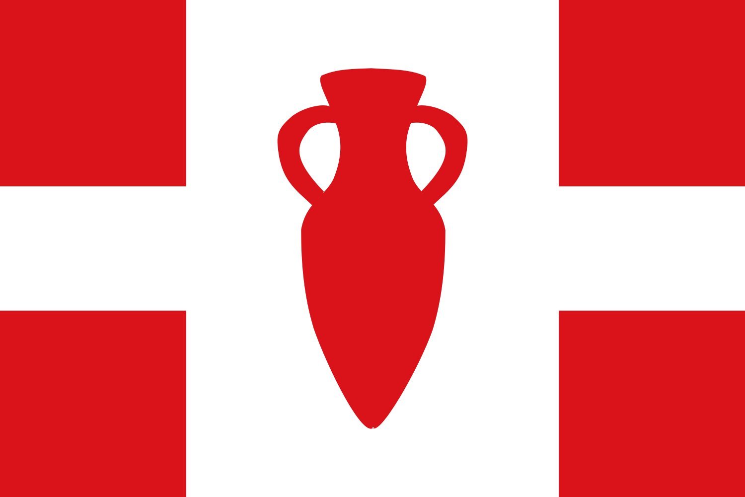 Drapeau Large Carbellino rectangulaire pavillon grand format proportions 2 3