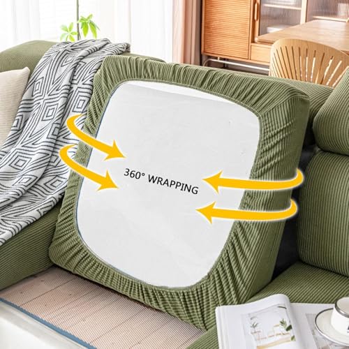 Housse de coussin de canapé extensible contre les taches velours - 7