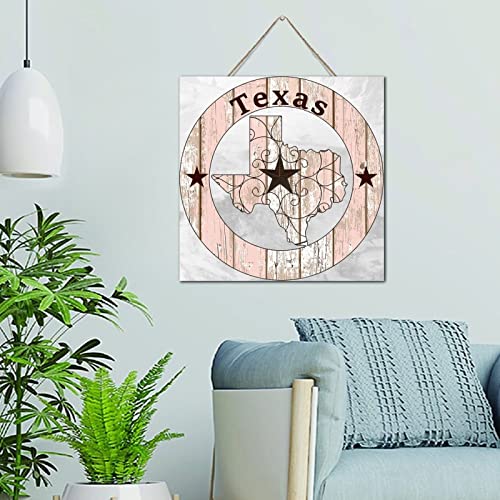 Plaque en bois Texas Étoile Solitaire de 30cm pour décoration murale de ferme