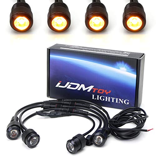 Kit 4 luces LED ámbar para parrilla de vehículo miniatura 2