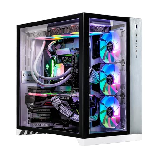 Image of Velztorm Lux Gaming Desktop PC (AMD Ryzen 9 5950X, AMD Radeon RX 9060 XT, 32GB DDR4, 2TB PCIe SSD, 360mm AIO, 1000W PSU, RJ-45, 1 Display Port, HDMI, Win 11 Home)
