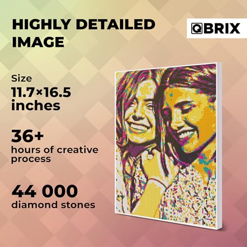 QBRIX Framed Diamond Art from Any Photo - Custom Diamond Painting Kit for Adults - Personalised Gem Art - DIY Craft Kit for Adults - Pop-Art - 12 x 17 inches — view 4