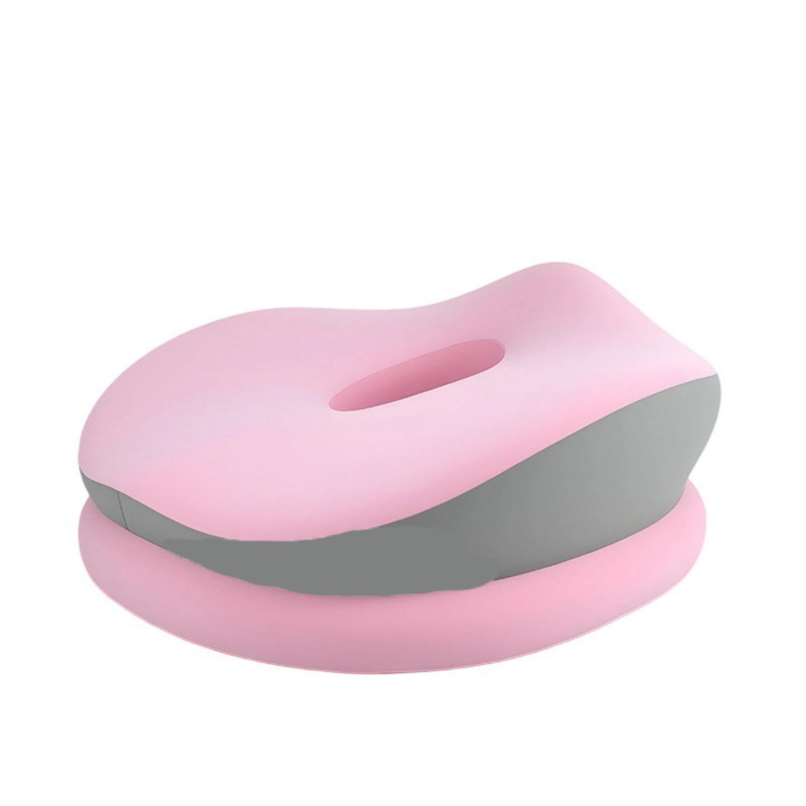 Tsophreniq Lumbar Cushion with Two Layer Foam and Ice Silk Cover for Prolonged Sitting Ergonomic Back Cushion