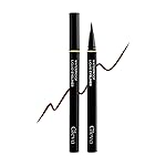 Gleva Liquid Eyeliner Pen Eye Makeup Waterproof Smudge proof Longwearing, Slim Tapered Tip Super Slim Liquid Eyeliner Quick Drying Formula Glides on Smoothly (Middle Brown)