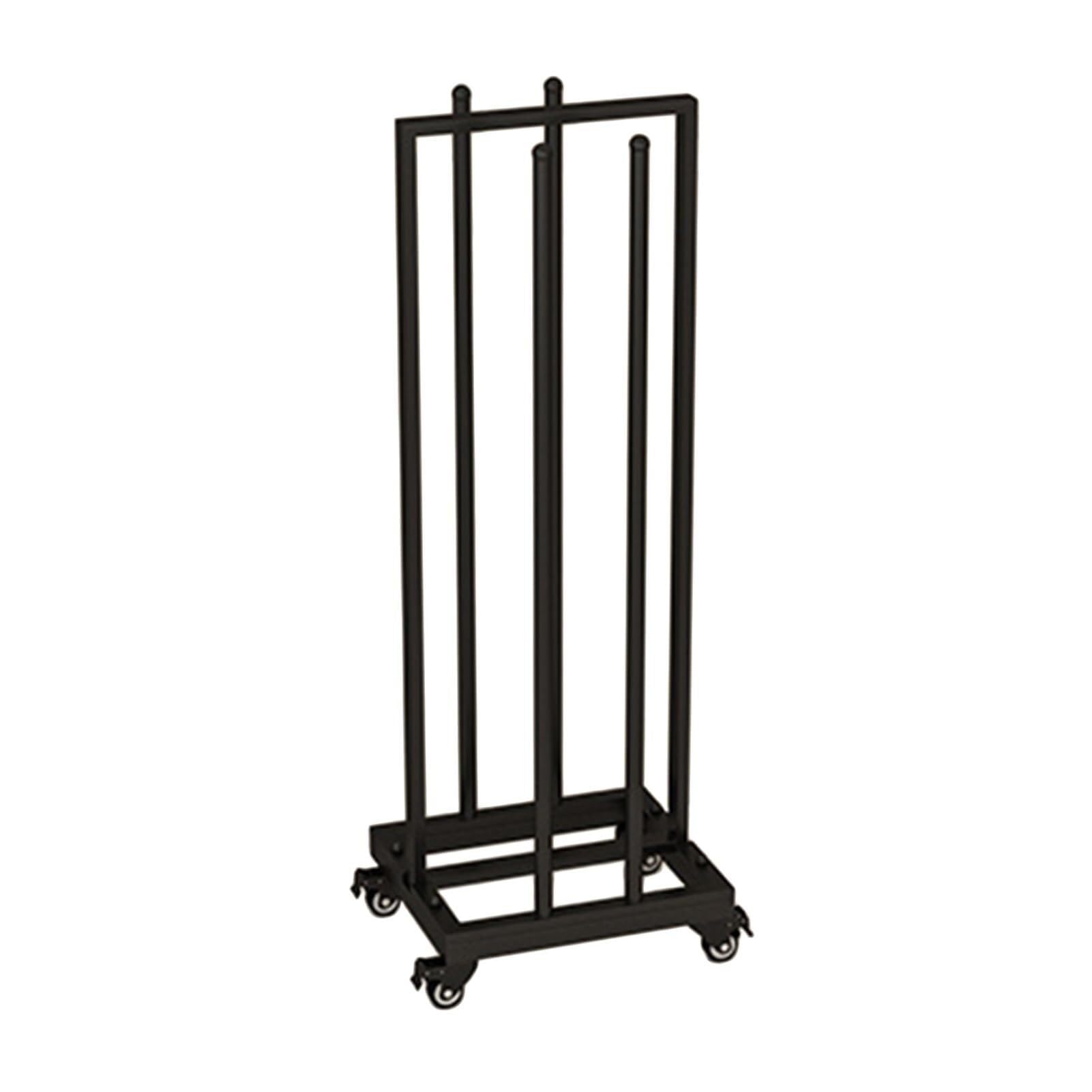 Cintre, Cintre Portable, Cintre Mobile empilable, adapté aux placards, buanderies et pressings.(Nero,13.78x11.81x50in)