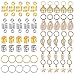 Produktbild 145 Stück Haar Geflecht Ringe Metall Haar Manschetten Kupfer Haar Dreadlocks und Anhänger Charms Haarspange Stirnband Zubehör