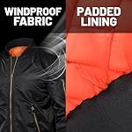 TACVASEN Men's Jackets-Bomber Jacket Fall Winter Warm Windbreaker Full Zip Casual Padded Coats