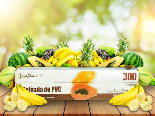 Filme de Pvc para Alimentos. Inclui Caixa e Serrilha para corte.
